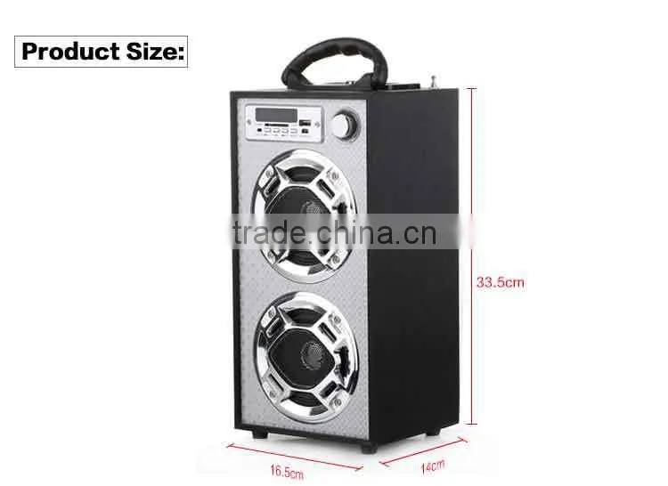 Bluetooth Portable karaoke speaker system with USB FM Radio