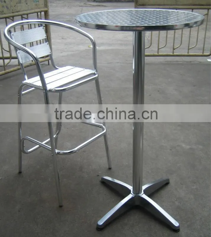 modern aluminum wooden bar chairs YC026W