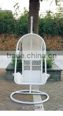00 outdoor furniture double seats hanging canopy swing chair YPS085