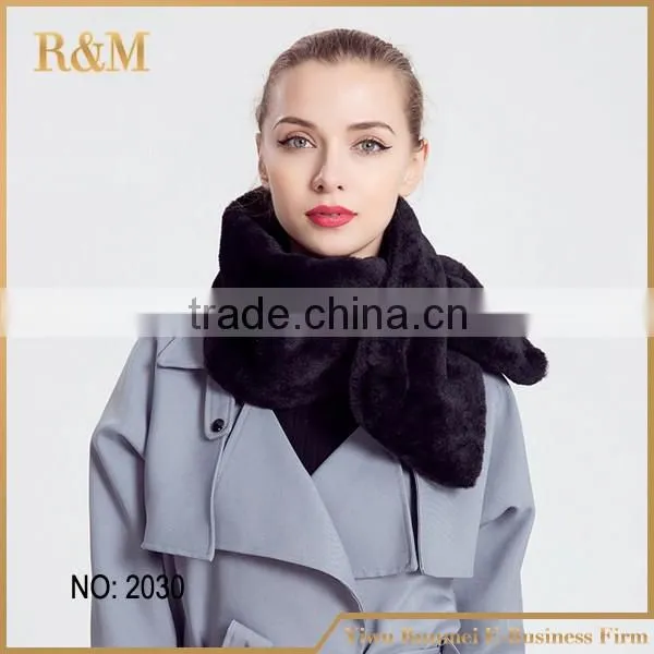 High-end Lady Elastic Fake Fur Scarf