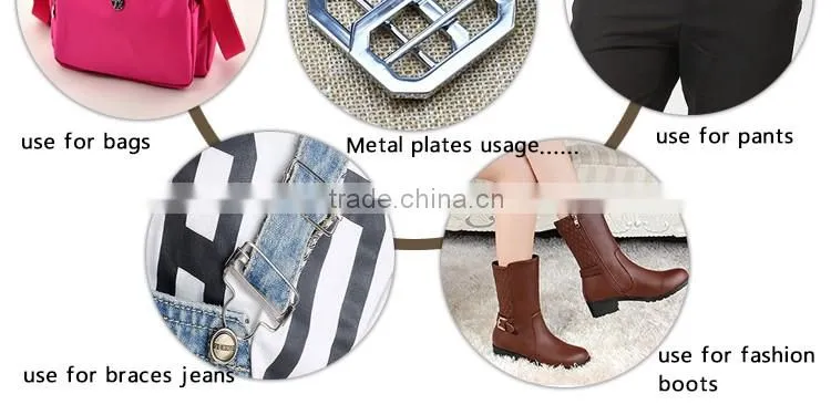 SGS metal accessories for bags zinc alloy buckel for leather bag