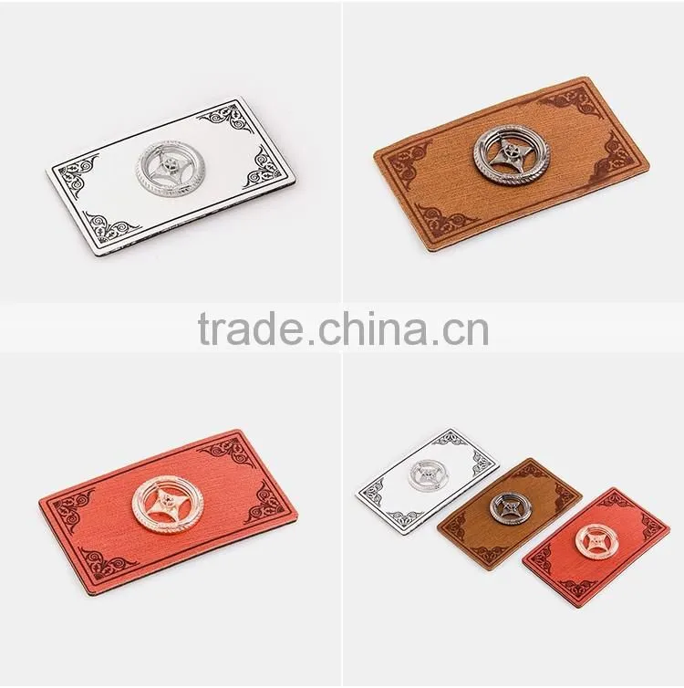 Beautiful leather patch custom for jeans or clothing with new design