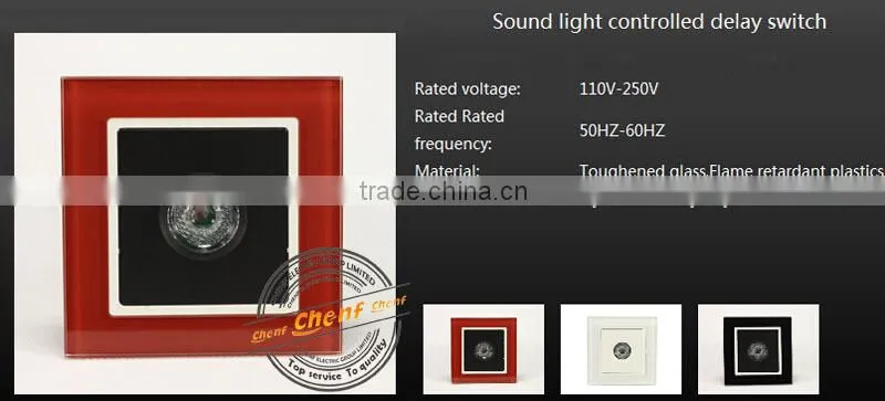 China Manufacture 86 Series 86mm Universal Electric Sound Light Delay Switch