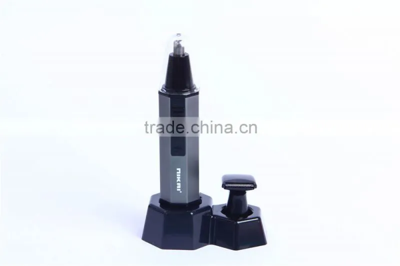 NIKAI 3 in 1 Waterproof manual nose and ear hair trimmer