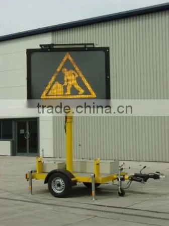 Australian standard solar traffic LED trailer signs VMS