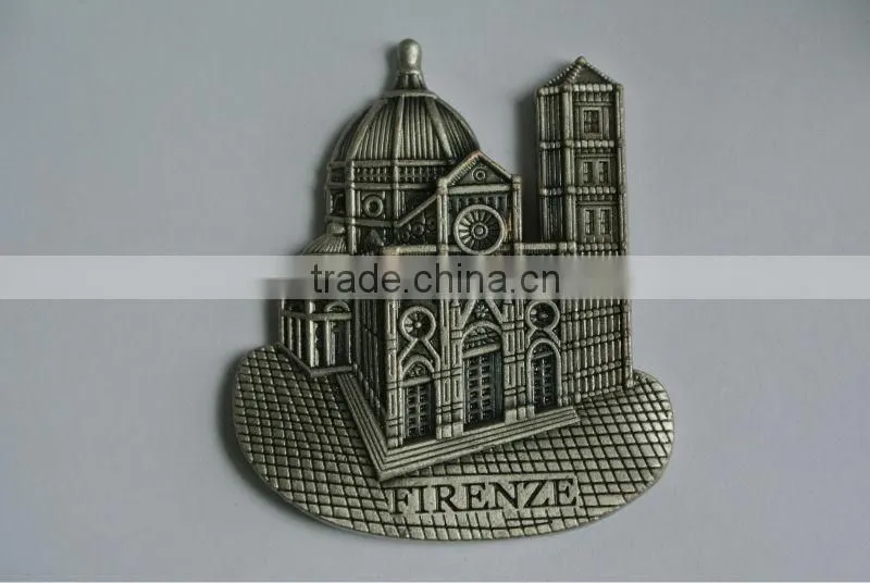 2013 the newest "Old building" metal fridge magnet