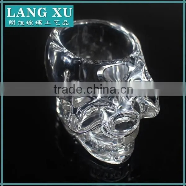 Glass skull candle holder wholesale for Candles