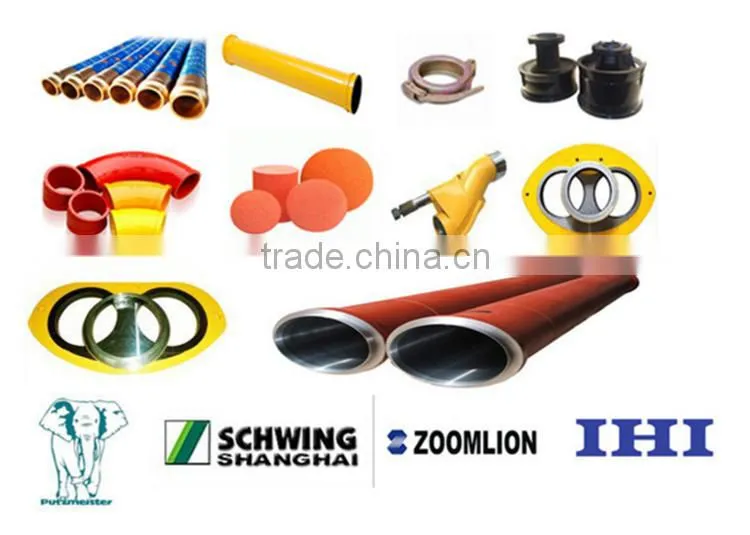 Concrete pump spare parts reducing pipe, reducer, pipe reducer