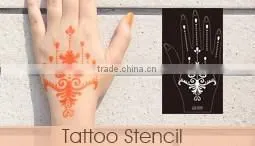 Hollow Out Peel Off Metal Finger Nail Stencils