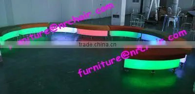 shanghai commercial event rental modern acrylic led lighted up lounge sofa