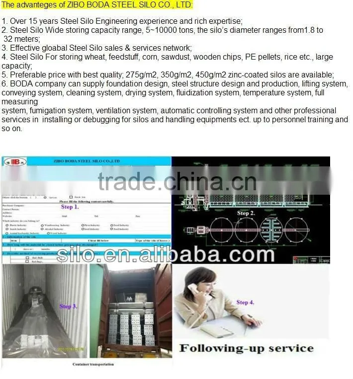 TDTG series vertical bucket elevator used for bulk grain/pellets storage steel silos