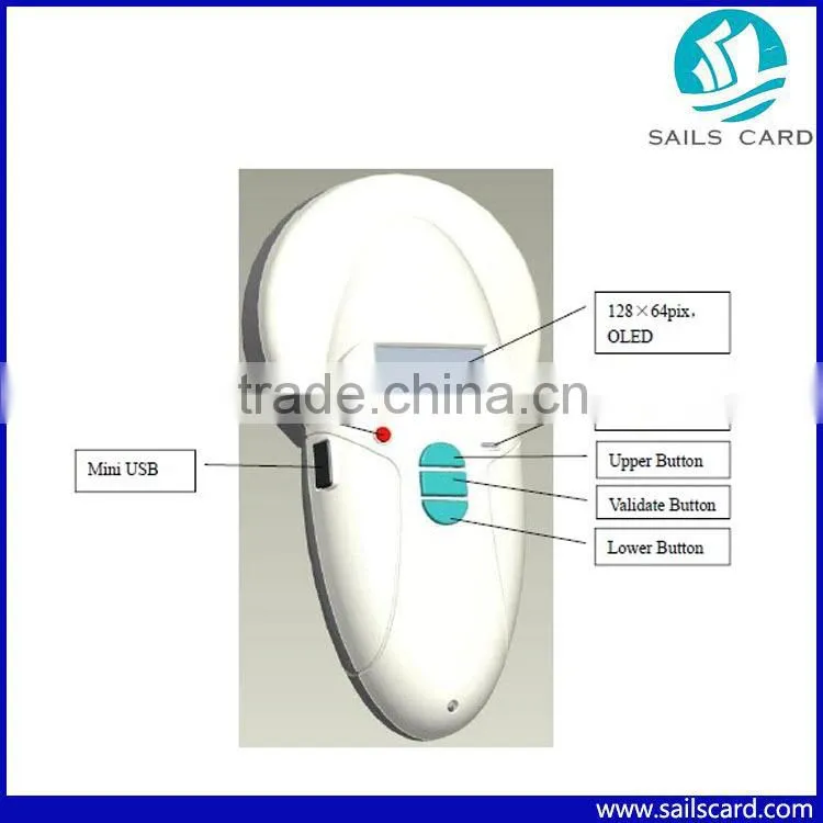 RFID Handheld Reader for Animal Management with Bluetooth