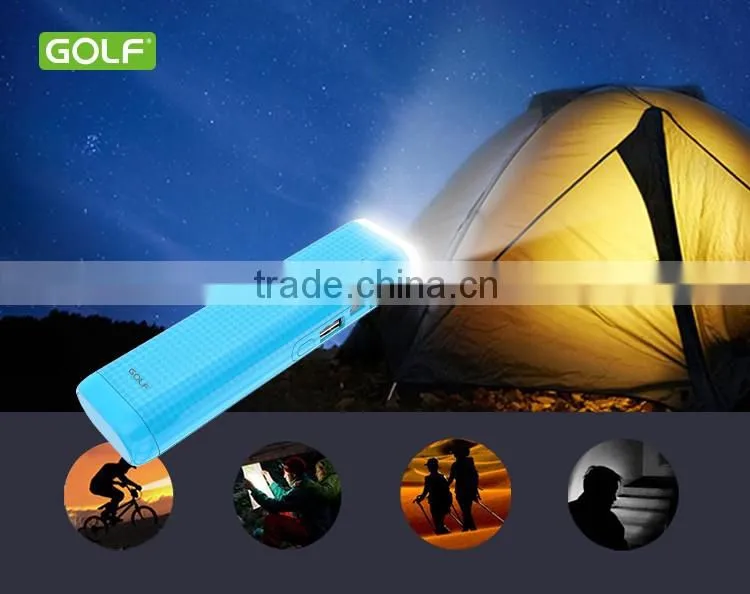 7800MAH dual outputs mosaic power bank portable charger universal charger with bright LED torch