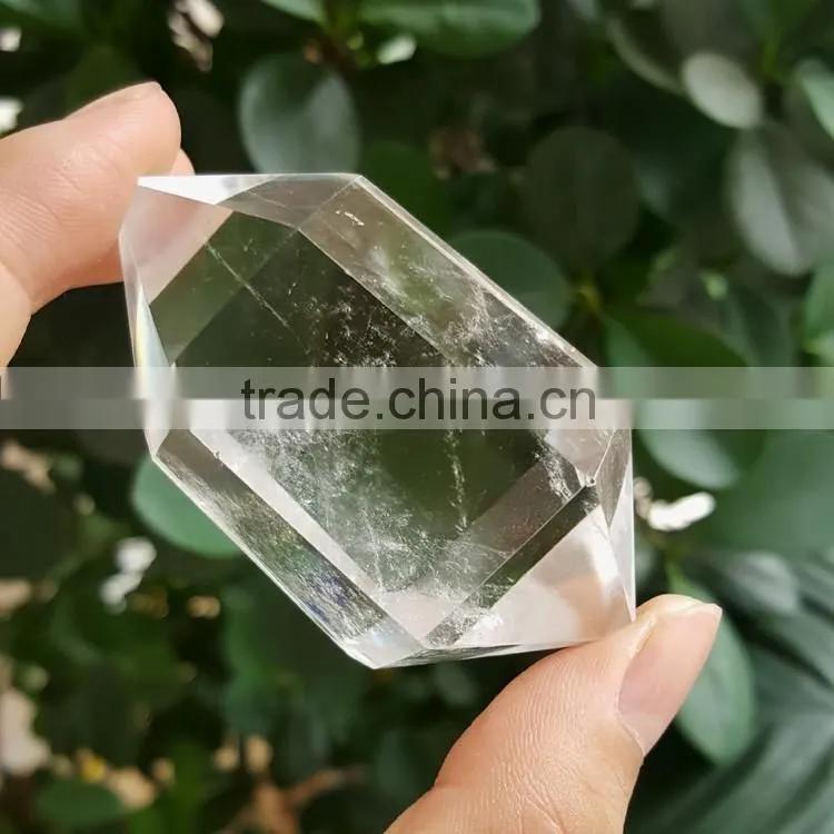 6~8cm Clear Crystal Double Terminated Points Quartz Crystal Rock