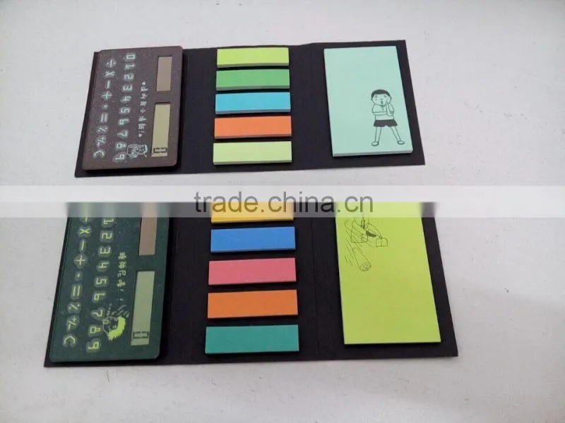sticky notes with calculator
