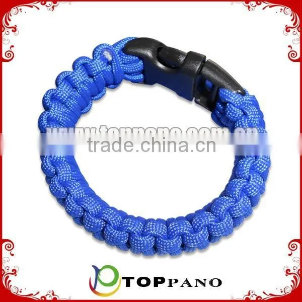 Top selling fashion promotional survival design red color paracord survival bracelet wholesale for girls