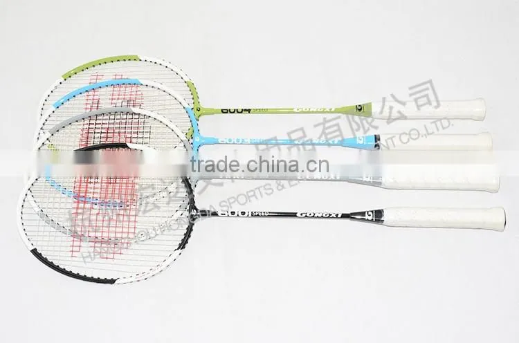 6003 SPEED cheap price aluminium&steel brand name badminton racket/fleet badminton/racquet