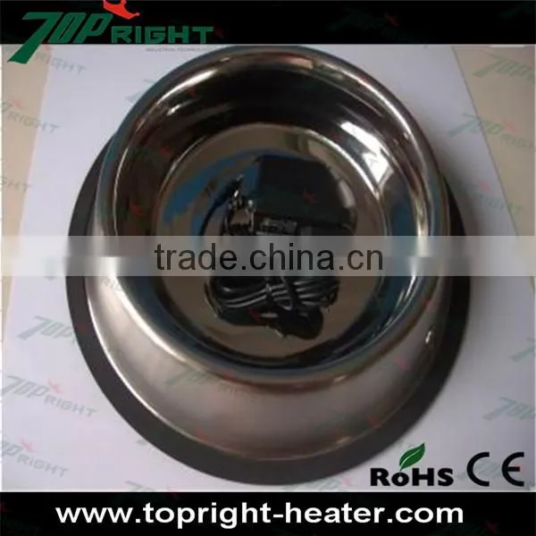 12V 25w electric heated pet bowl with CE