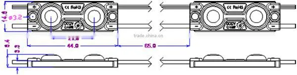 Hot selling 5050 0.48W LED module with Epistar chip