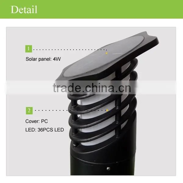 JR-CP48 High quality solar powered garden solar light led solar garden light