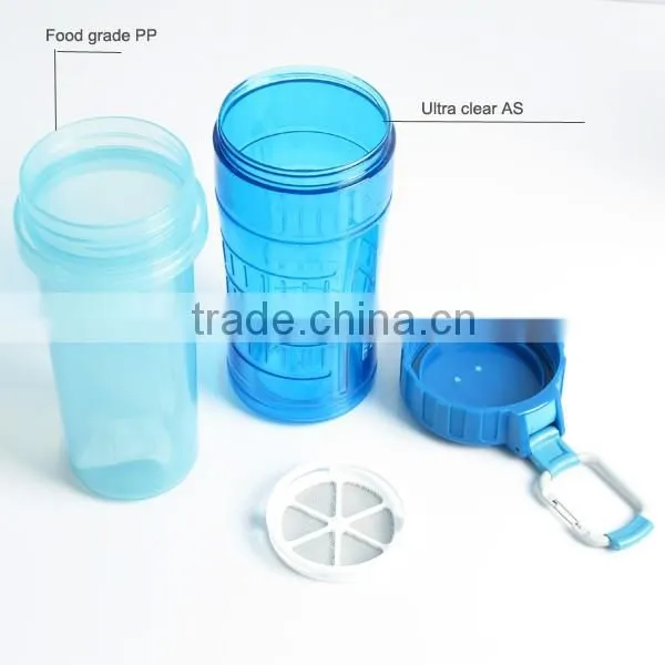 21oz Water Bottles Drinkware Type and CE / EU Certification double wall Plastic sport water bottle with fruit infuser
