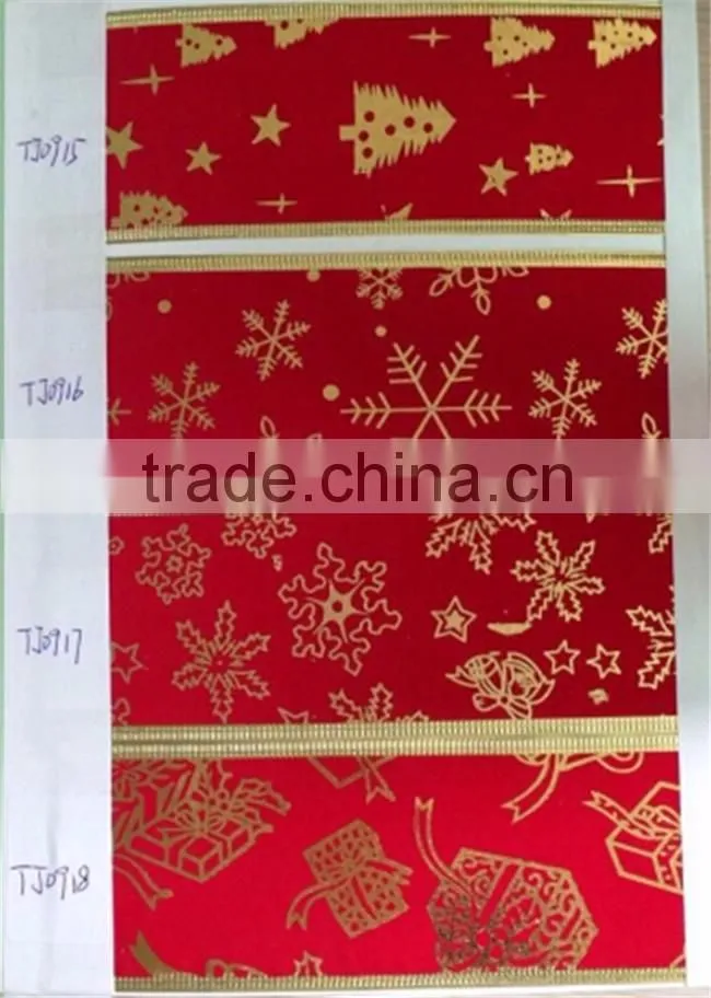 2016 Elegant 2.25 inches Wired Edge Ribbon Flower For Christmas,Wired Edge Ribbon Decoration Flower for Different Holidays.