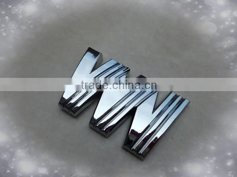 Chrome Plastic Custom stick on car badges