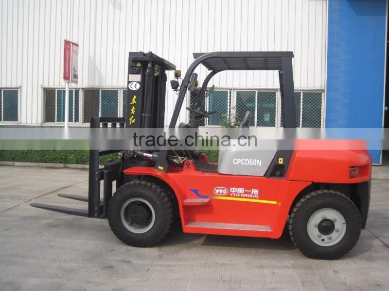 5t Forklift, Diesel Engine, YTO Forklift Truck for sale
