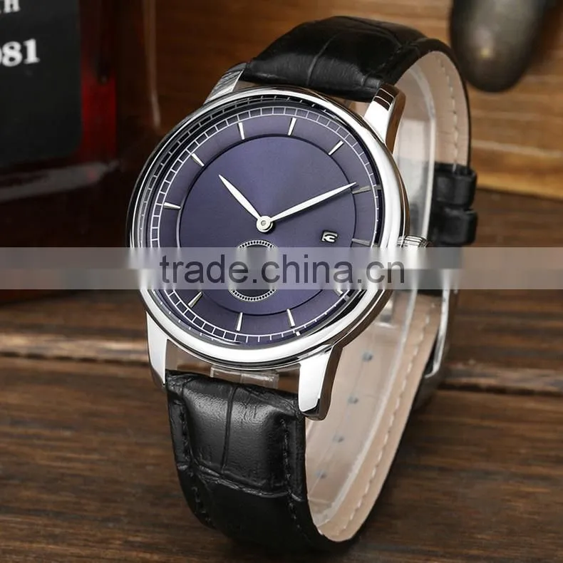 2015 Top Brand Best Fashion Genuine Leather Watches Men Wrist Watch,leather western wrist watches