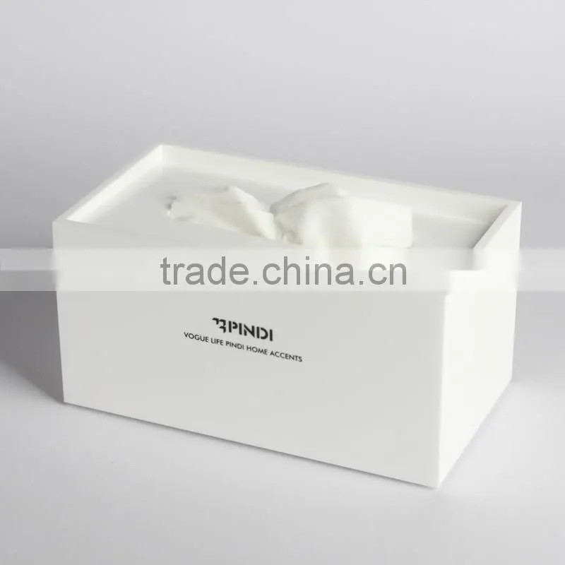 customized white acrylic box