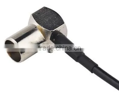 SMA plug to IEC DVB-T TV PAL male right angle RG174 cable