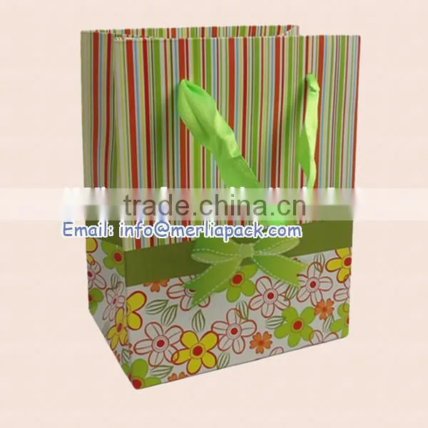 Starlit Luxury Paper Gift Bag Medium Polka Dot Portrait Revel Bags
