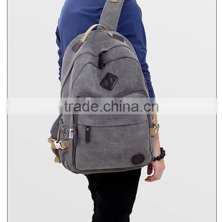2015 Design Canvas Backpack Fashion School bags