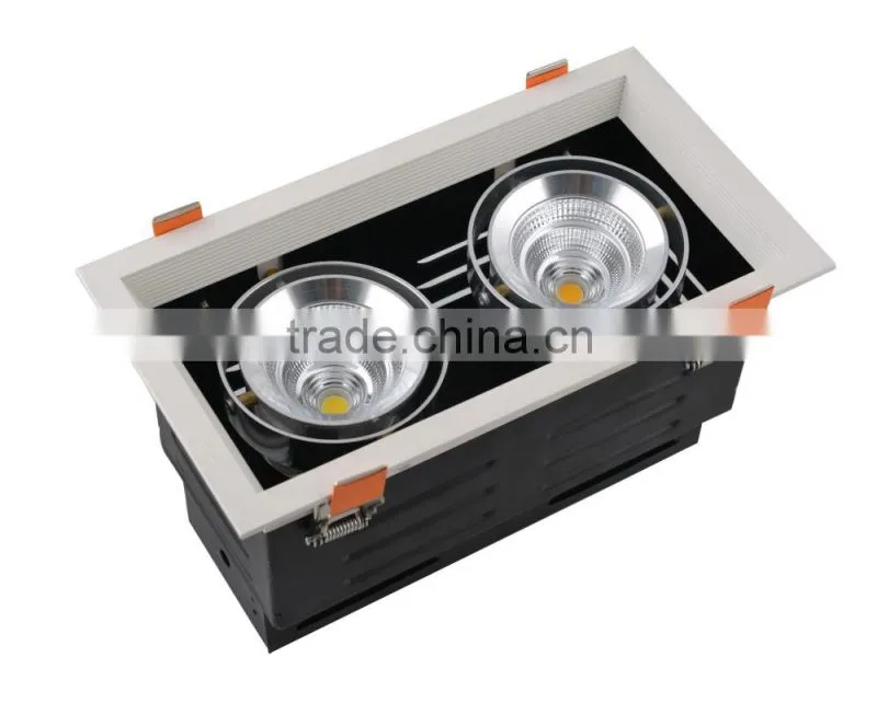 LED double COB 80W Square High Power Recessed downlight TEC002HGT80W
