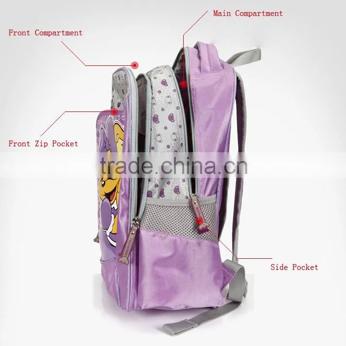 2015 New Design Polyester School backpack