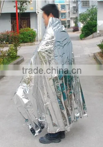 Hot selling Delicate Silver Thin Emergency Blanket Survival Rescue Blanket Outdoor Life-saving