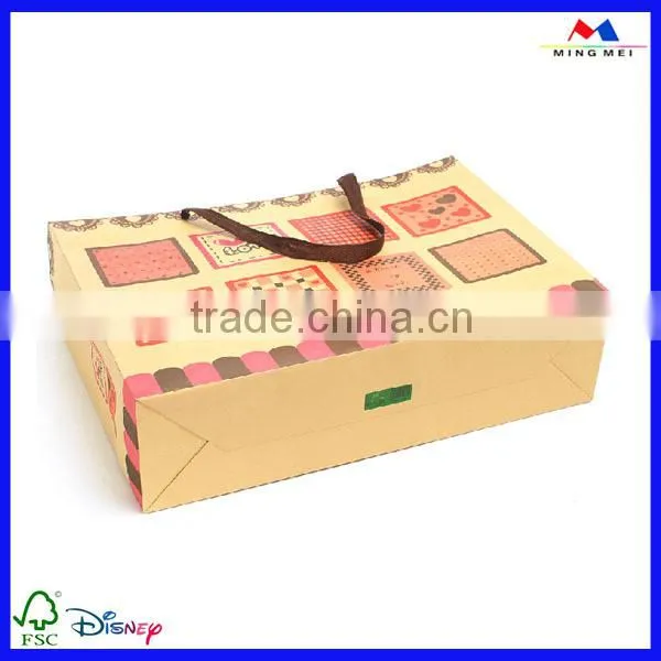 Twist Rope Handles Paper Bags For Heavy Products Packaging