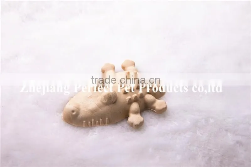 dog food shaped crockodile dental treats