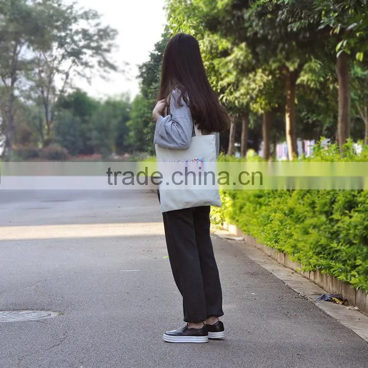 2016 plain shoulder bags and handbags shopping tote shoulder bags for woman