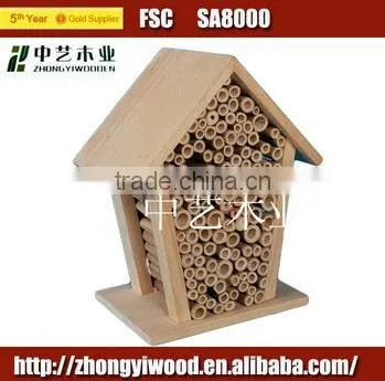 2015 china suppliers sale ISO9001&FSC&SA8000 garden wild wooden bird feeder in pet cages,carriers&house