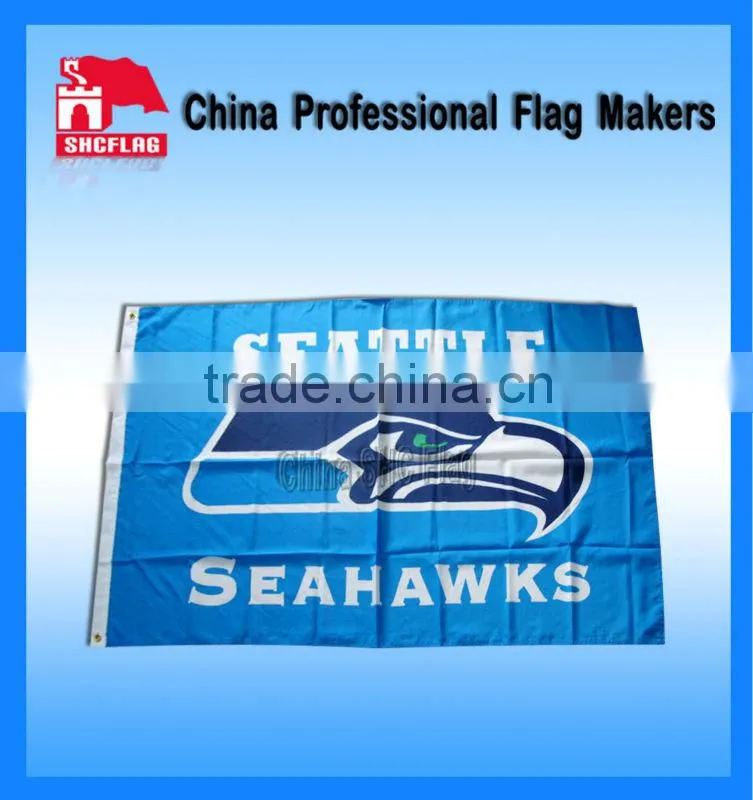 High quality polyester promo flag banners 4 gromet