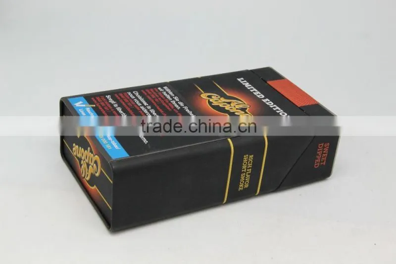 Manufacturer Coffee Metal Tins in Cool Cigarette Case Shape