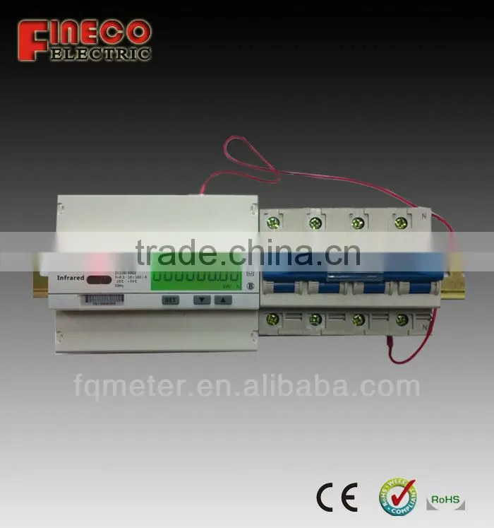 EM738 solar wattmeter smart power meter with rs485 communication three phase digits electronic energy meter 380v/400v