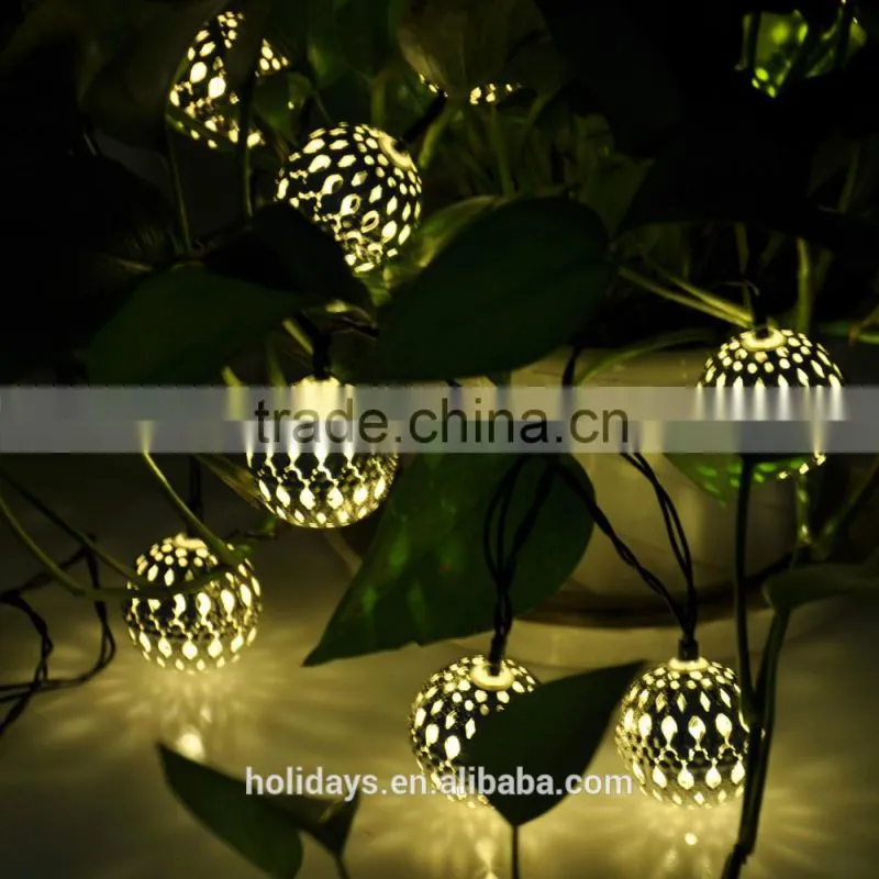 Warm white 10 Balls/Set String LED Fairy Lights LED solar Lamp