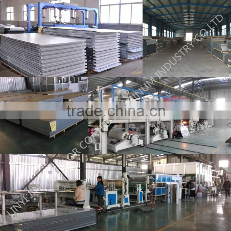 PE Coated Surface Treatment and Fireproof Function film laminated aluminum composite panel