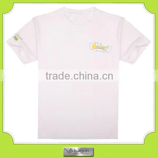 custom white unisex promotional cotton printed t shirt