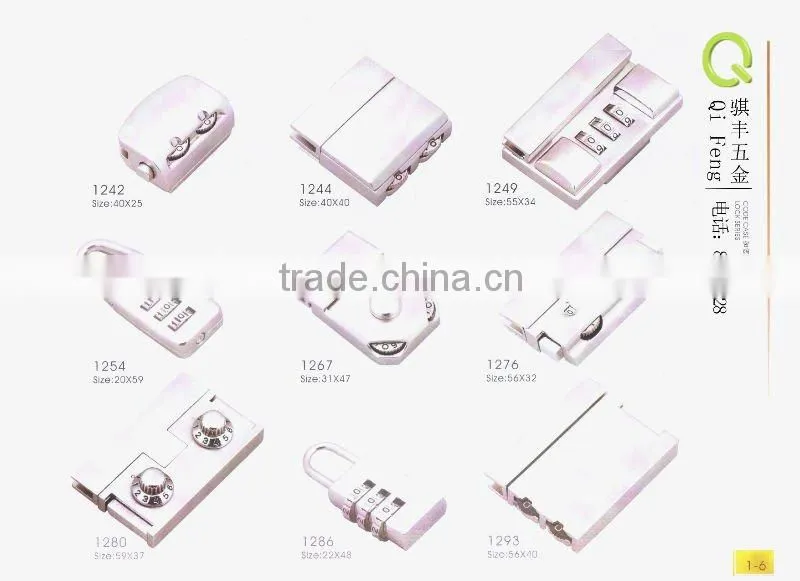 Qifeng new design turn lock,bag accessories