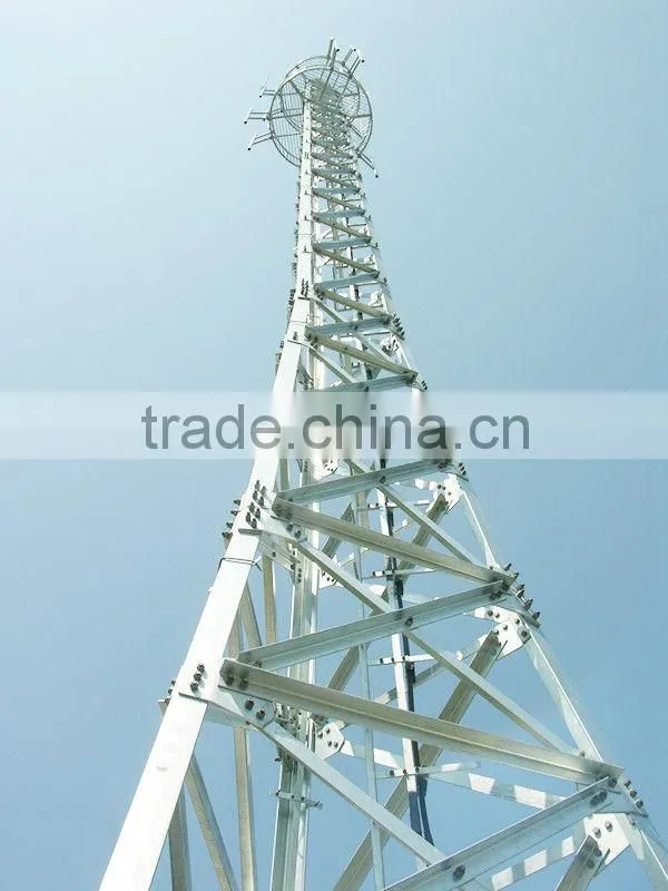 Galvanized lattice steel towers