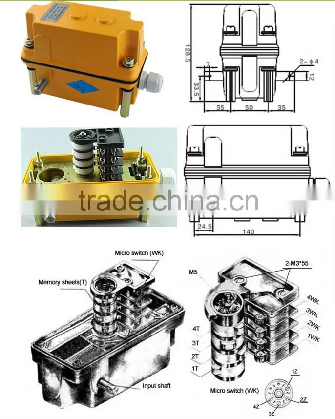 DXZ 1: 960 10A 250VAC Aluminum Electrical Tower Crane Parts