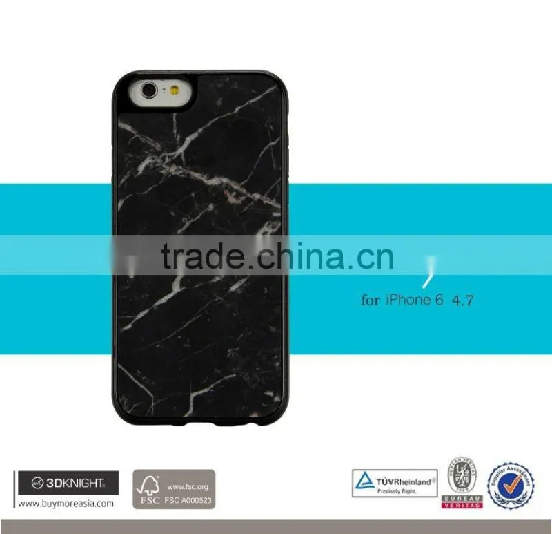 Unique Ultra Thin Marble for iPhone Case, White Black TPU Case for iPhone 6, Luxury Slim Marble Hard Smart Cover